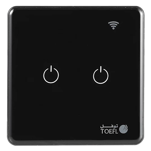 مفتاح الذكي ثنائي غطاء اسود تحكم عن بعد Wifi سهل ا...