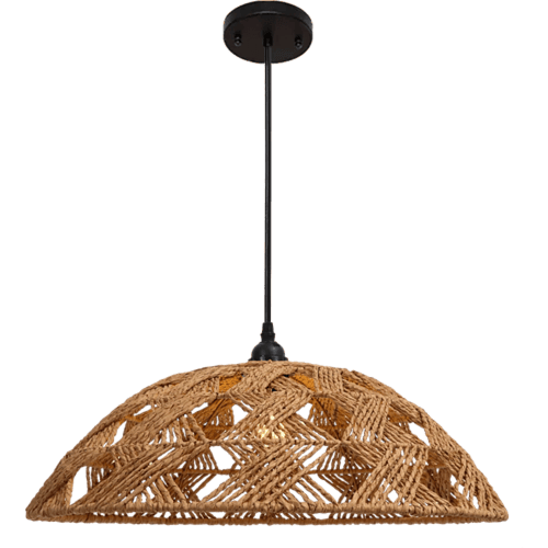 علاقي خشبي بني E27*1 مقاس 50 سم