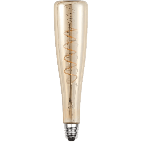 لمبة ديكورية مودرن ذهبي مع لون الانارة اصفر 5 واط