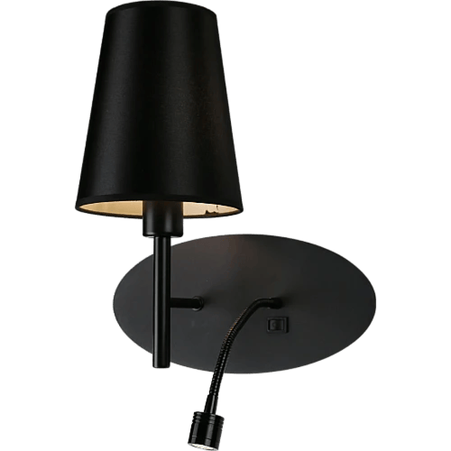 إضاءة ابليك حائط مودرن مفرد اسود E14*1L