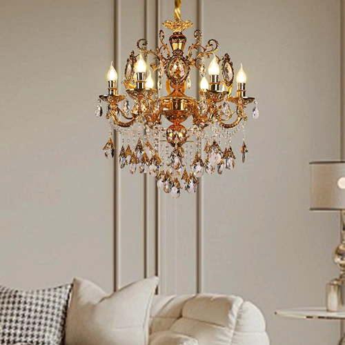 ثريا كلاسيك ذهبي و كوفي 6 اذرعه