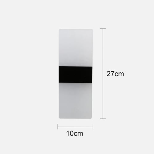 ابليك حائط جداري مودرن اسود 3 اضاءات
