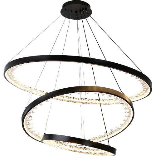 نجف مودرن اسود لون الانارة 3 اضاءات 400*600*800 12...