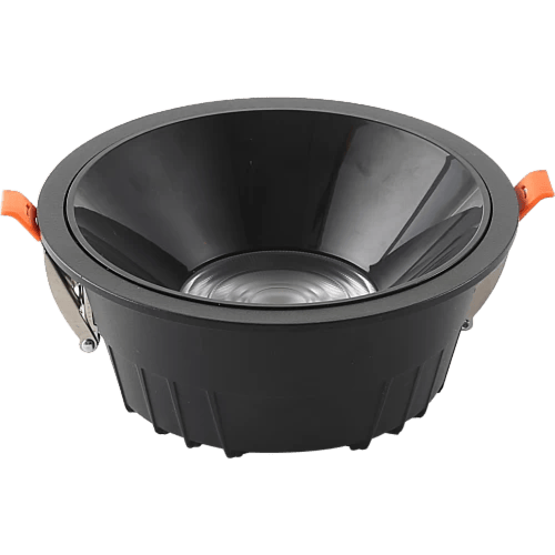 كشاف مانع التوهج اسود لون الانارة ابيض 14 سم