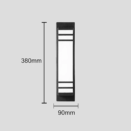 أبليك جداري اسود لون الانارة اصفر 30 واط