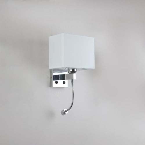 ابليك حائط جداري مودرن فضي لون الانارة اصفر E27*1L