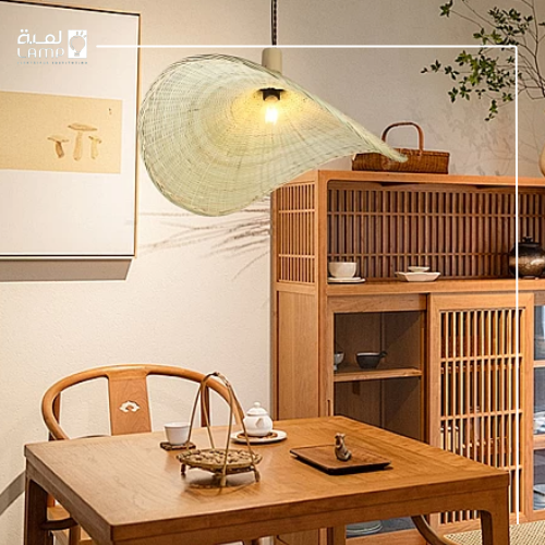 علاقي قش مفرد E27 قطر 60 سم