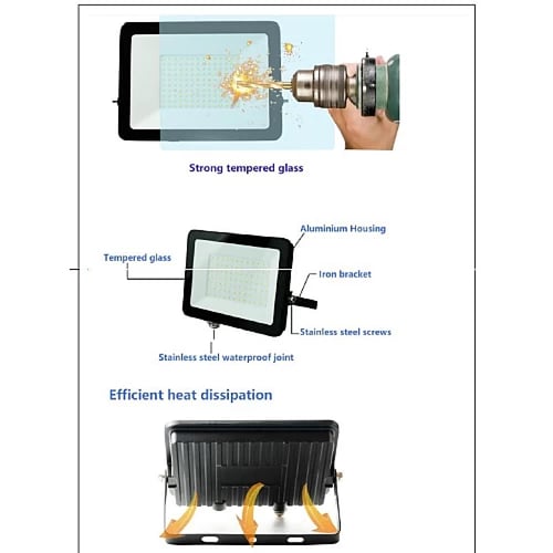 كشاف خارجي إنارة ابيض 100 واط