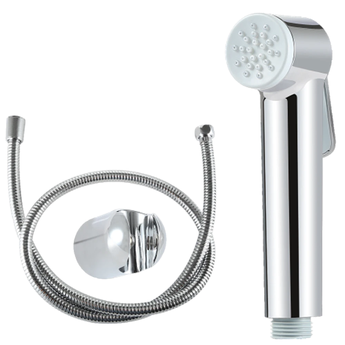 شطاف مع هوز ستيل 120 سم موديل G دائري كروم