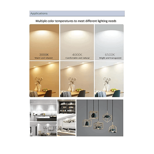 لمبة GU10 لون الانارة 3 اضاءات متغيرة 7 واط