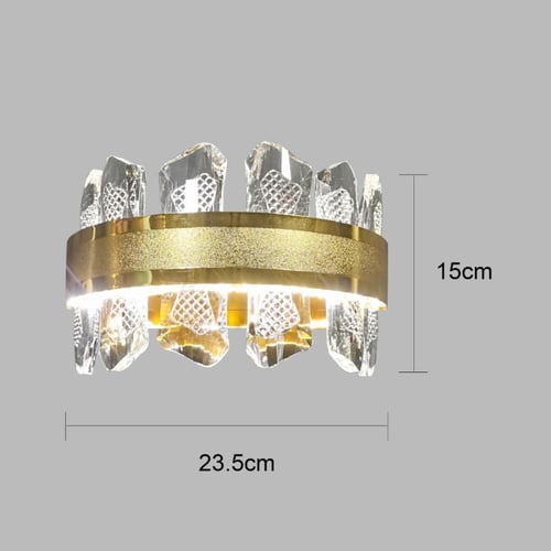 ابليك جداري مودرن ذهبي مع لون الانارة 3اضاءات 12 و...