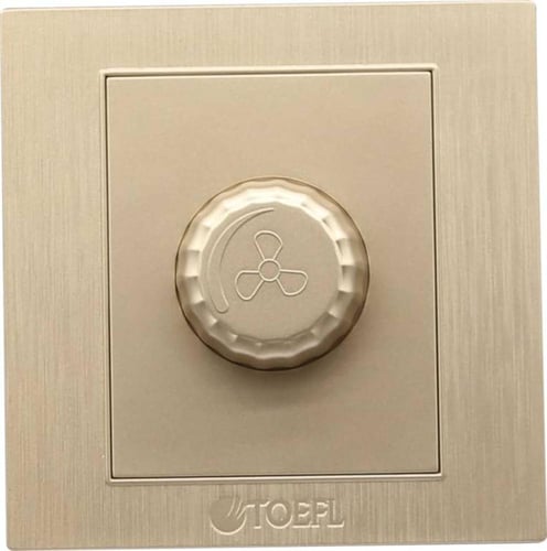 مفتاح دايمر مروحة 300 واط لون ذهبي ملكي.