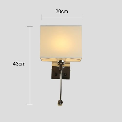 ابليك حائط جداري مودرن فضي لون الانارة اصفر E27*1L