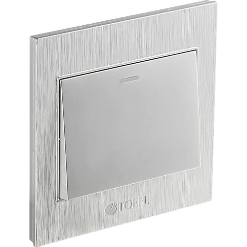 مفتاح مفرد لون فضي