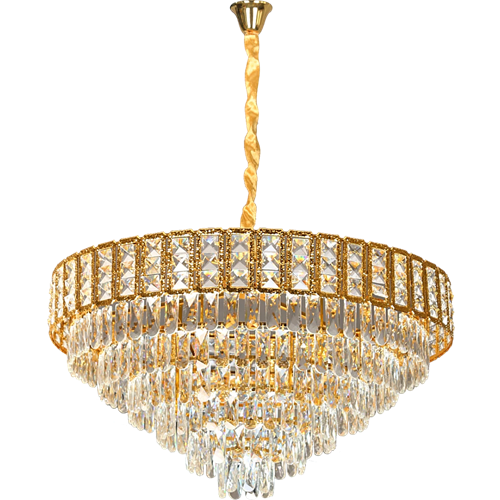 ثريا مودرن ذهبي E14*15 مقاس 80سم