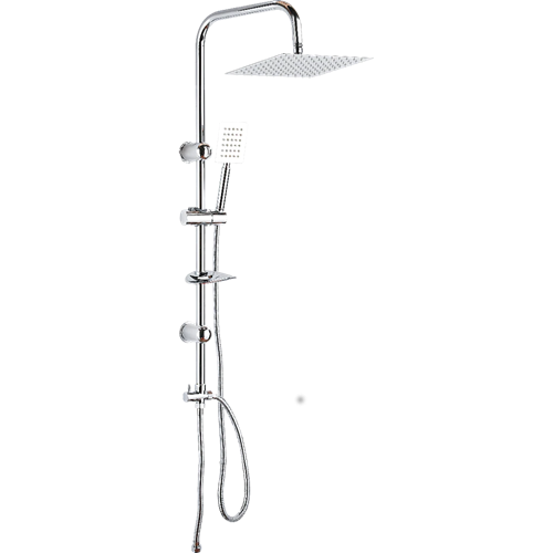 مساطر مع سماعة مربع ستانلس ستيل 304 كروم