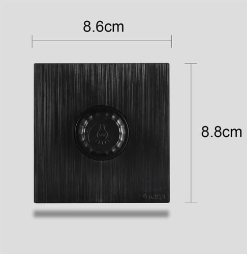 مفتاح دايمر لمبة 1000 واط لون اسود بيانو بلاتيني