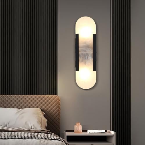 إضاءة راديانس جدارية مودرن مستطيل اسود E14