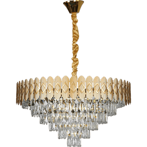 ثريا مودرن ذهبي E14*15L قطر 80 سم