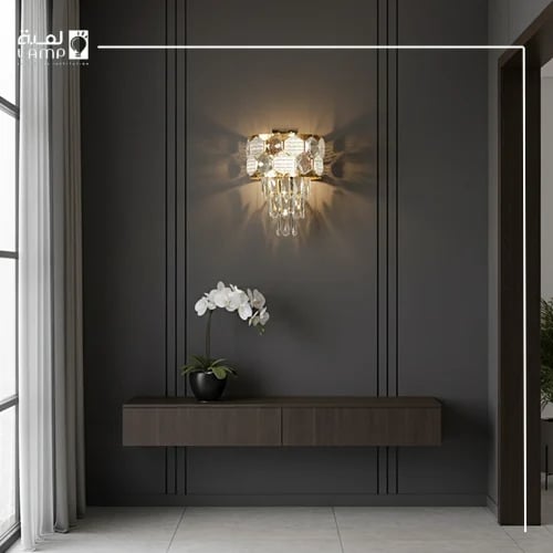 Modern gold applique E14*2