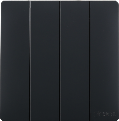 مفتاح رباعي لون أسود بيانو تصميم حديث مميز.