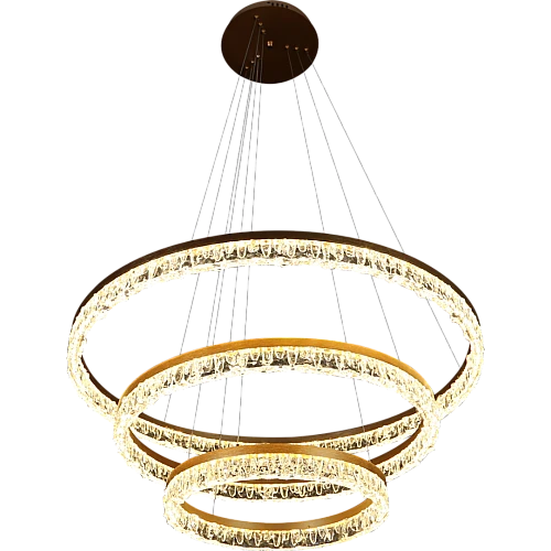 نجف مودرن مقاس 80 مع 40 مع 60 سم ذهبي لون الانارة...