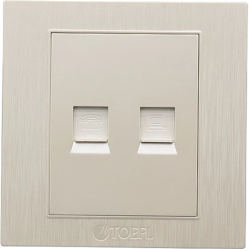 فيش منفذ كمبيوتر مع هاتف تلفون لون لولي فاخر