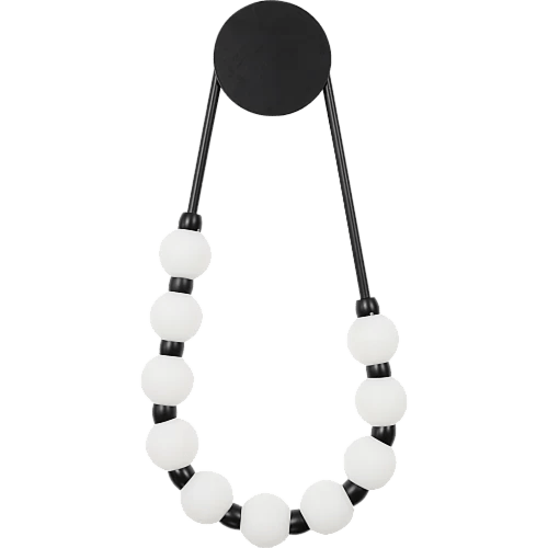 ابليك حائط جداري مودرن اسود مع لون الانارة 3اضاءات...