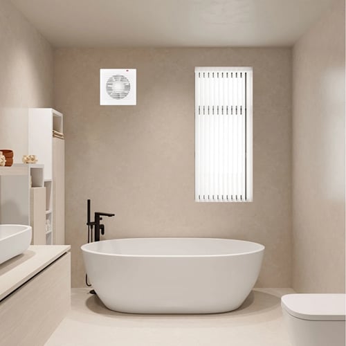 مروحة شفط دكت مربع شبك 6 بوصه دفن دائري 15 سم اطار...