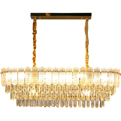 ثريا مودرن ذهبي E14*14L قطر 1000*350 ملم