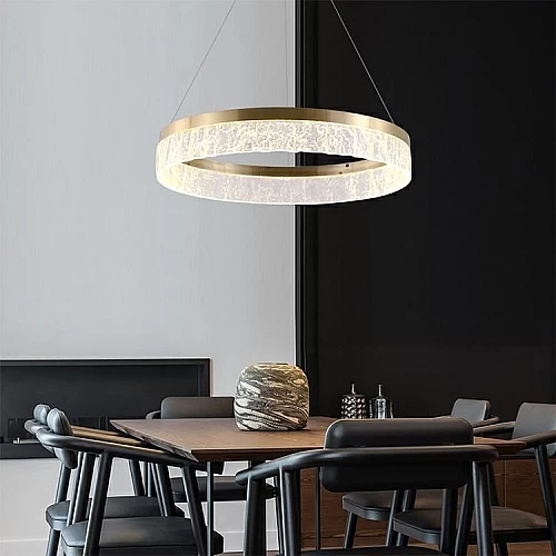 نجف مودرن زيتي 3 اضاءات 30 واط قطر 60 سم