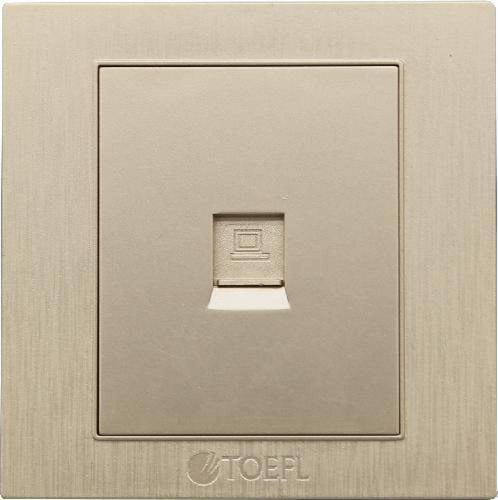 فيش منفذ كمبيوتر مفرد لون ذهبي ملكي