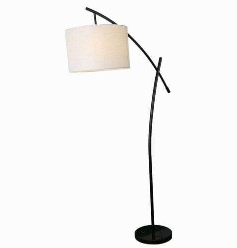 أباجورة أرضية مودرن سوداء بارتفاع 168 سم