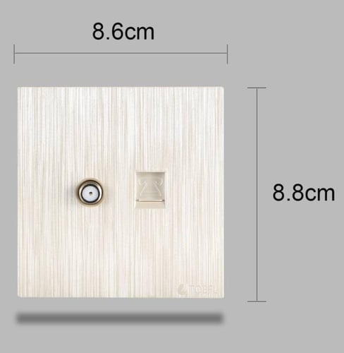 فيش منفذ هاتف تليفون مع دش لون بيانو لولي