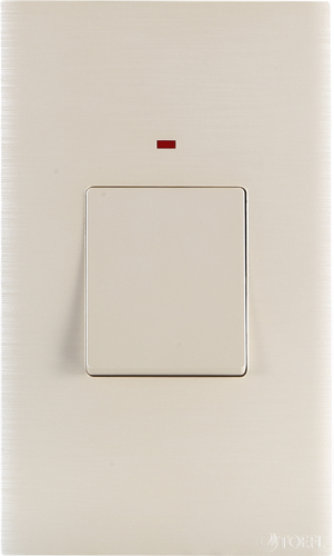 مفتاح مكيف مستطيل 45 امبير لون بيانو لولي