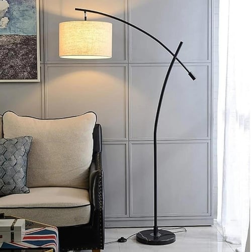 أباجورة أرضية مودرن سوداء بارتفاع 168 سم