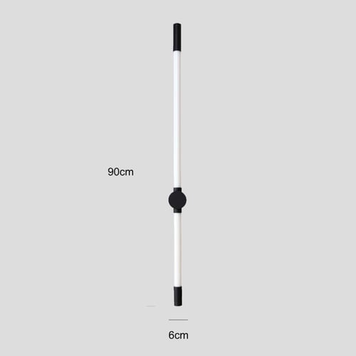 ابليك جداري مودرن اسود مع لون الانارة اصفر 18 واط