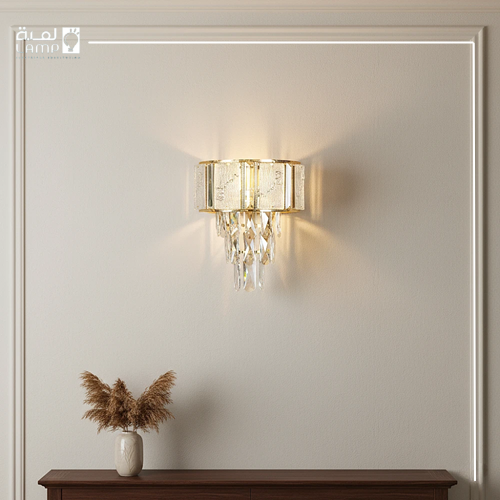 Modern gold applique E14*2