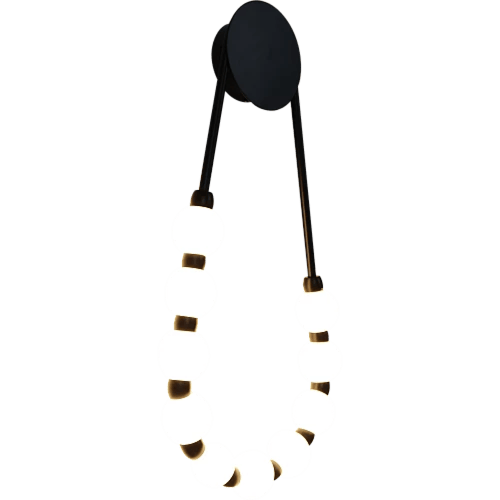 ابليك حائط جداري مودرن اسود مع لون الانارة 3اضاءات...