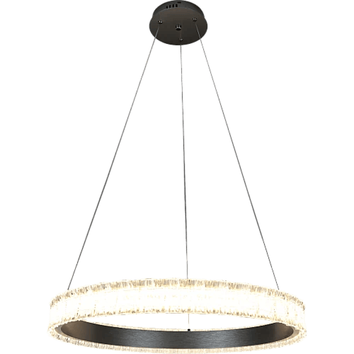 نجف مودرن فضي لون الانارة اصفر 60 واط قطر 80 سم