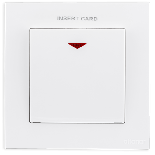 مفتاح كرت 16 أمبير ماسه الفنار أبيض