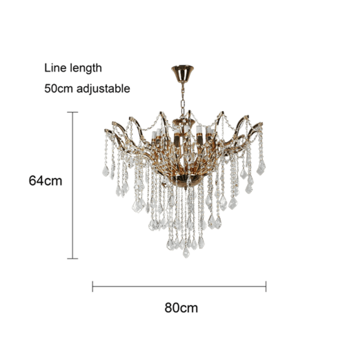 نجف مودرن ذهبي E14*24L