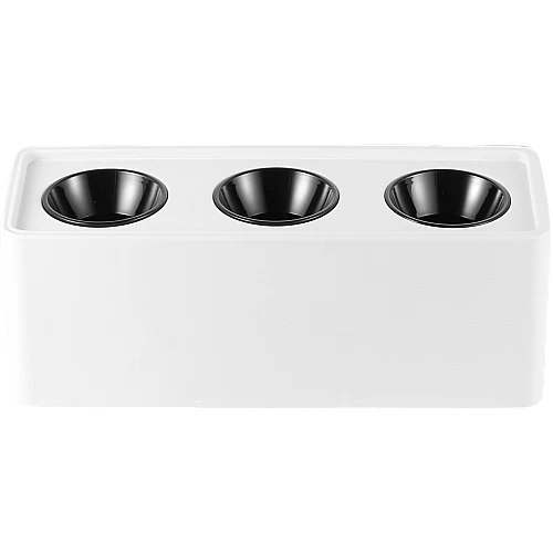 جرم لطش سلندر مانع للتوهج ثلاثي مستطيل ابيض GU10