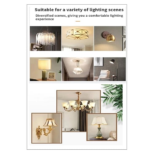 لمبة نجف 12 واط E14 مناسبة لكافة الأباليك الجدارية...