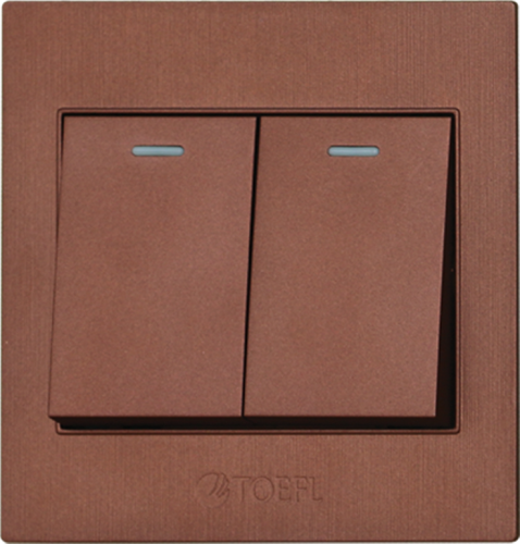 مفتاح ثنائي دركسون 4 مسمار لون كوفي راقي