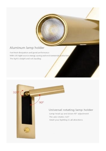 ابليك جداري مودرن دفن حديث غطاء ذهبي مع لون الانار...