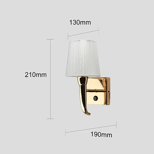 إضاءة ابليك حائط مودرن ذهبي E27*1L مفرد