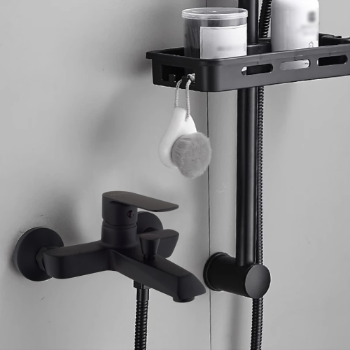 خلاط دش مع سماعة مدور طقم اسود