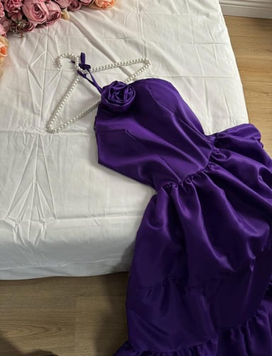 فستان ليلكي