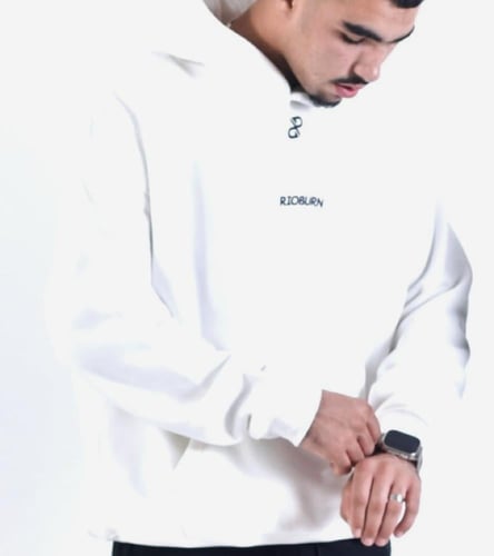 اوفر سايز هودي (ابيض)